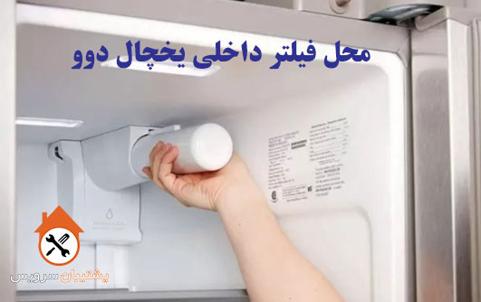 محل قرارگیری فیلتر داخلی یخچال دوو کجاست