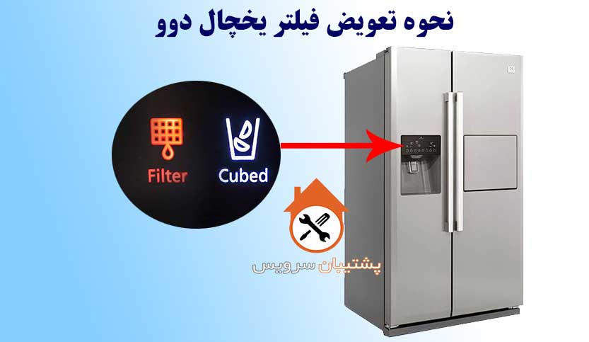 نحوه تعویض فیلتر یخچال دوو